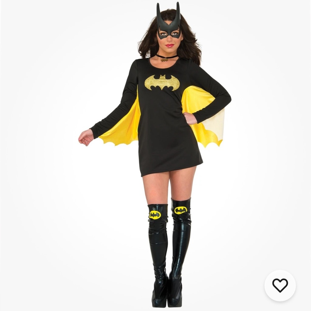DC Comics Batgirl Batman wing cape costume with stockings M